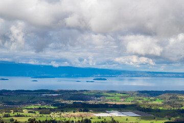 Fototapeta premium landscape with clouds