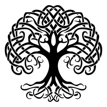 Tree in celtic knot style
