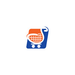 Retail Cart Logo &ndash; Shopping Icon for Online Store or App