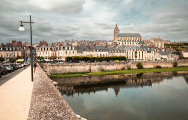 Blois, France - August 11, 2023: Blois is a French city on the Loire River between Orleans and...