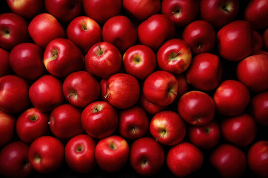 Red apples at local farmer market