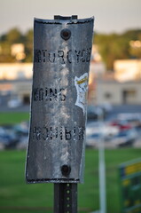 Old Motor Vehicle Sign