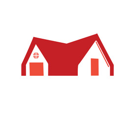 Home logo design a house cartoon PNG image