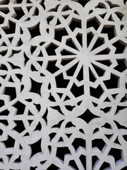 Mosque wall decoration. Abstract arabic pattern background texture