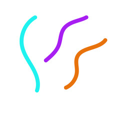 Colorful scribble abstract vector 