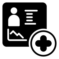 Add Document icon, glyph icon style