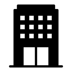 Office building skyscrapper icon
