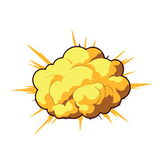 explosion effect yellow