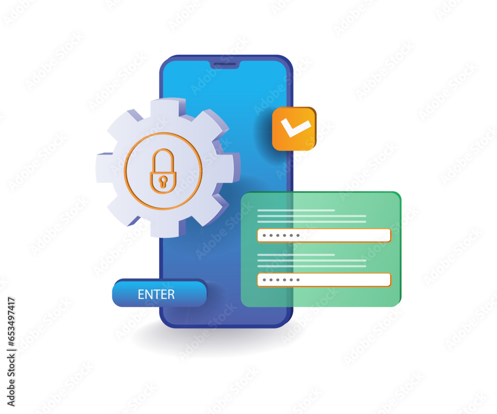 Poster smartphone data security password system