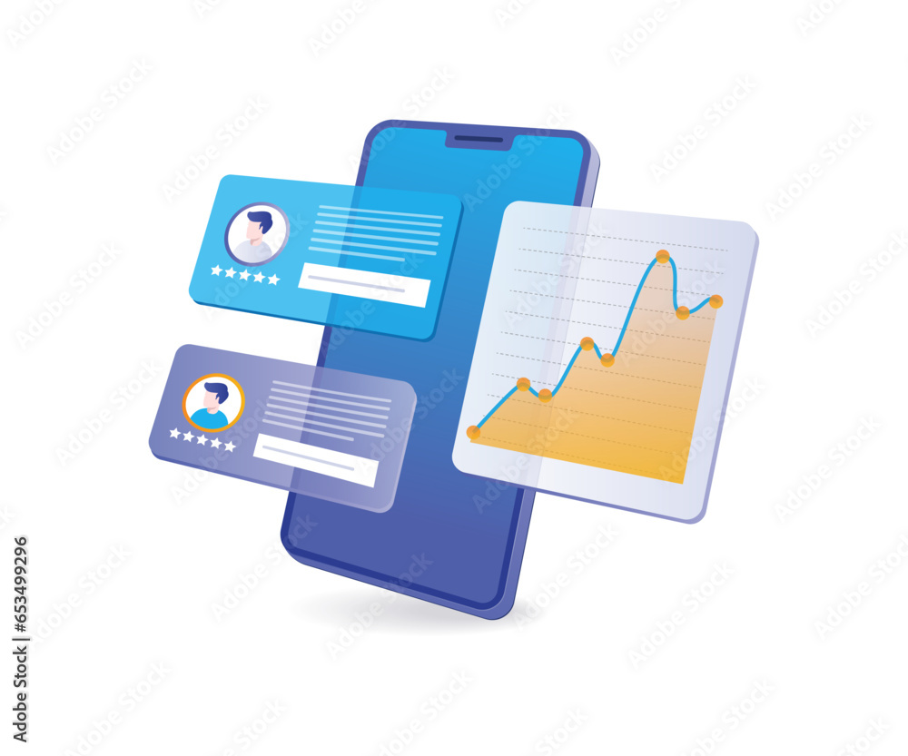 Poster data analysis of smartphone conversation applications