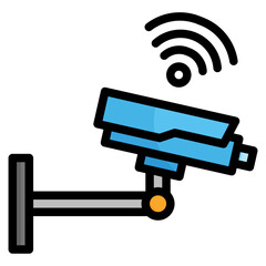  CCTV Filled Outline Icon