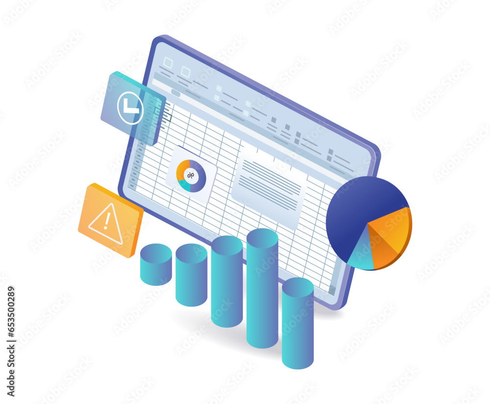 Poster business analysis with the excel application