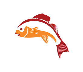 Fish logo creative symbol vector PNG design