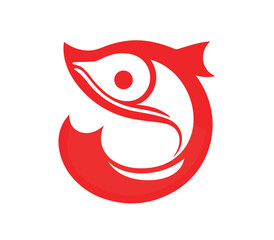 Fish brand logo creative symbol vector PNG design