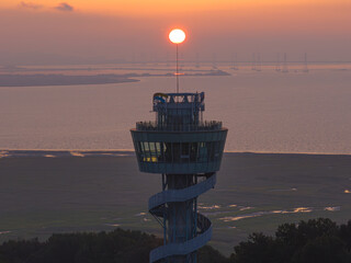 Sunset seen from the observatory