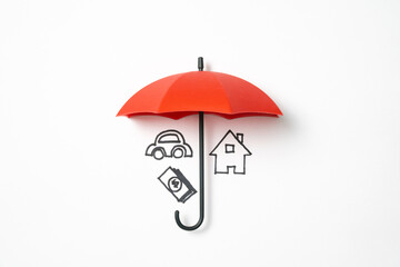 The concept of family, home, health, auto insurance