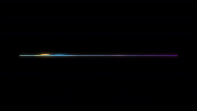 Colorful Animated Audio Spectrum Music Visualizer, Audio waveform equalizer spectrum, Music Equalizer, Sound Visualization