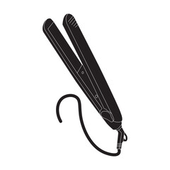 Hair straightener icon