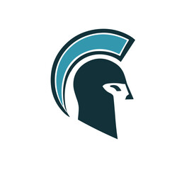 Fototapeta premium Spartan helmet head logo PNG vector design