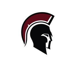 Spartan helmet head logo PNG vector design