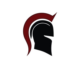 Spartan helmet head logo PNG vector design