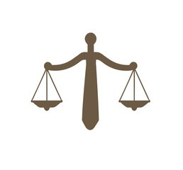 Scale law balance for lawyer logo PNG design