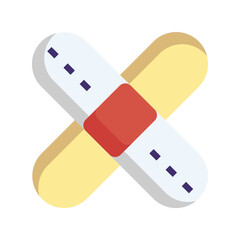 bandage of healthcare and medicine flat icons