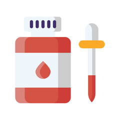 blood supplement of healthcare and medicine flat icons