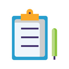 checklist report of healthcare and medicine flat icons