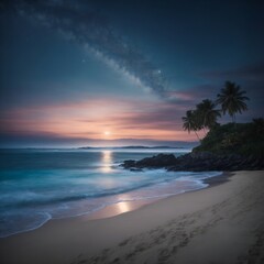 Fototapeta na wymiar Sunrise on the Beach