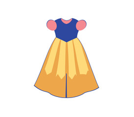 Princess  Dress illustration snow white vector cartoon PNG image