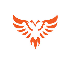 Hawk bird logo eagle fly slogan PNG cartoon vector design