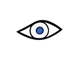 Eye vision symbol body prat PNG cartoon design