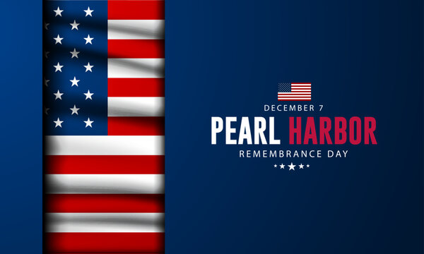 National Pearl Harbor Remembrance Day Dcember 7 background Vector Illustration 