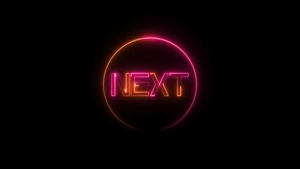 abstract glowing neon text illustration 4k 