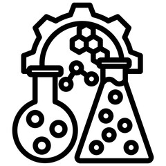 Specialty Chemical Outline Icon