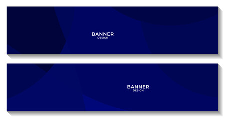 abstract business blue banner background