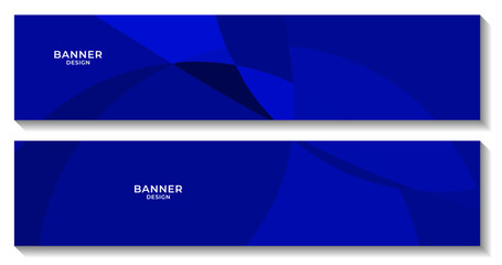 abstract business blue banner background