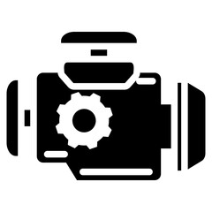 Engines Glyph Icon