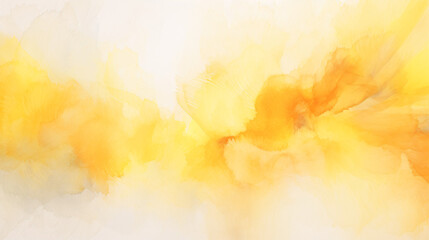 Obraz na płótnie Canvas 黄色の水彩絵の具の背景