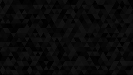 Abstract triangular background. Black geometric pattern.