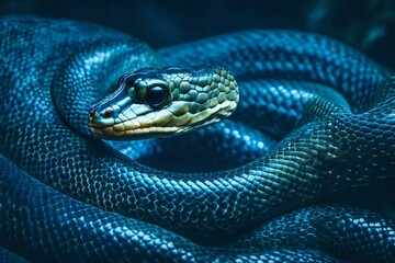 Obraz premium snake in the water