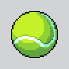 Pixel art illustration Tennis Ball. Pixelated Tennis Ball. Sports Tennis Ball icon pixelated
for the pixel art game and icon for website and video game. old school retro.