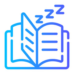 book Line Gradient Icon