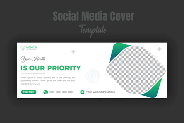 Medical healthcare facebook timeline cover and web banner template