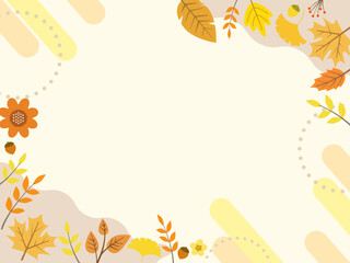 秋フレーム　秋背景　autumn frame　autumn background