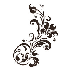 Vintage typographic design element vector, Calligraphic vector decorative Ornament element