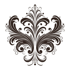 Vintage typographic design element vector, Calligraphic vector decorative Ornament element