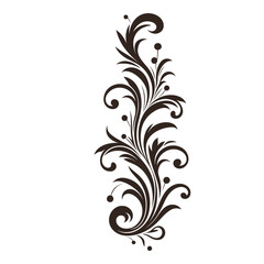 Vintage typographic design element vector, Calligraphic vector decorative Ornament element