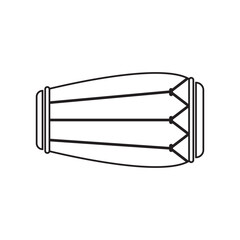 Kendang icon, traditional Indonesian musical instrument